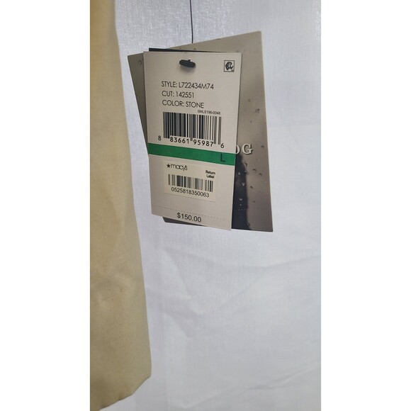 Brand New London Fog Beige Tan Hooded Trench Coat Womens Large Rain Jacket Macys - Picture 3 of 8